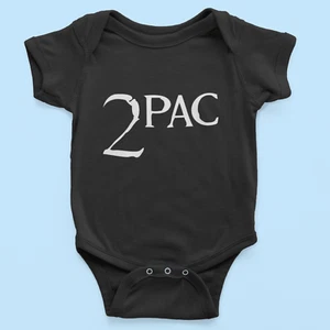 Bio Baumwolle Babystrampler Tupac Amaru Shakur 2pac musik hip hop rapp - Bild 1 von 5