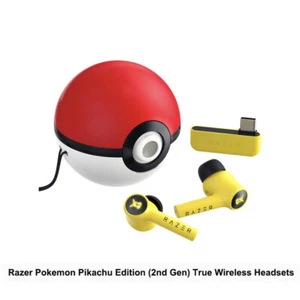 Razer x Pokémon Pikachu Edition HyperSpeed True Wireless Bluetooth Earbuds Gen 2 - Picture 1 of 6