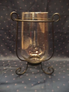 Dekoglas in Schmiedeeisenständer - Bild 1 von 4