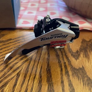 Shimano Tourney FD-TY500 Triple Front Derailleur 7 8 Speed 28.6 Clamp Dual Pull - Picture 1 of 4