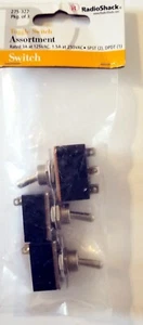 RadioShack Toggle Switch Assortment Item No. 275-322 275-0322 SPST (2), DPDT (1) - Picture 1 of 2