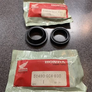 Set of (2) Honda Front Fork Oil Seal (See Fitment Chart) #51490-GC4-830 - Picture 1 of 2