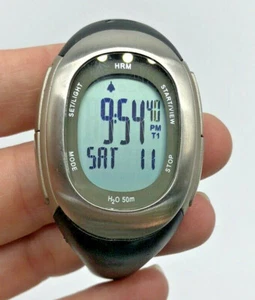 Nike Heart Rate Monitor Imara SM0032 Watch Womens Black HRM New Battery - Picture 1 of 12