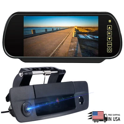 7" Monitor Rear View Camera Backup Camera For Dodge Ram 1500 2500 3500 2010-2017 - Image 1 of 4