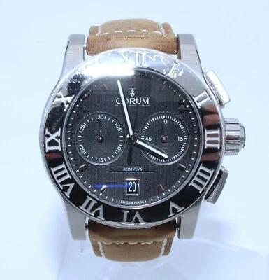 Corum Colomb Romvlvs Chronograph 44mm Auto Steel Mens R984/03549 Selling As-Is - Image 1 of 4