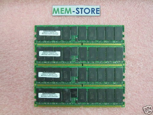 SUN 16GB (4x4GB) PC2-5300 Memory Kit Sun M3000 SEWX2C1Z - Image 1 of 1