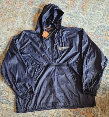 Antigo quebra-vento Hahnemann University Hospital Harriton 1/4 zíper azul marinho tamanho 2XL - Imagem 1 de 4