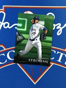 2014 Bowman Platinum Marcus Stroman RC Green Foil SP #BPCP47 serial /399 - Picture 1 of 2