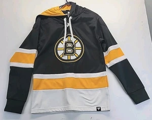 Fanatics NHL Boston Bruins Hooded Jersey Mens Small Pullover Lace Up Hoodie - Picture 1 of 8
