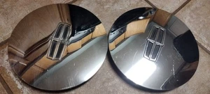 2pc Lot Lincoln Town Car Continental Oem Chrome Center Cap - Picture 1 of 11