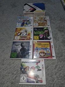 Nintendo 3DS XL plus 7 Spiele Pokemon Mario Kart OVP - Bild 1 von 8