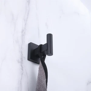 Black Toewl Hooks Stainless Steel Wall Hooks for Hanging Bathroom Towel Holder - Picture 1 of 11