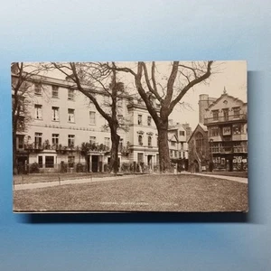 Exeter Postcard 1908 Real Photo Devon Cathedral Square Royal Clarence Hotel - Picture 1 of 2