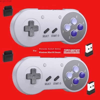 2PCS Wireless Controller for Super Nintendo Entertainment System Switch NS2 PC - Image 1 of 4