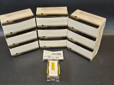 LEVITON WSS10-GDW ~ Blanco (Juego de 6) y WSS10-GDI ~ Marfil (Juego de 3) Foto 1 de 4