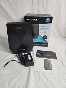 NETGEAR Nighthawk X6 EX7700 AC2200 Tri-band WiFi Mesh Extender Router Tested - Picture 1 of 8