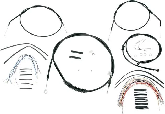 Burly Cable/Brake Line Kit for 12" Ape Hangers #B30-1008 Harley Davidson - Image 1 of 1