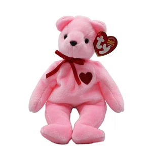 Ty Beanie Baby Smooch-e - MWMT (Bear Internet Exclusive 2004) Valentines - Picture 1 of 2