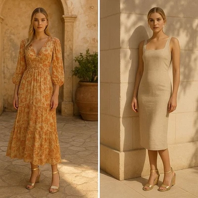 Gucci Women’s Gold Wedge Sandals 8.5 B Cork Heel Minimalist Resort Chic Boho - Image 1 of 4