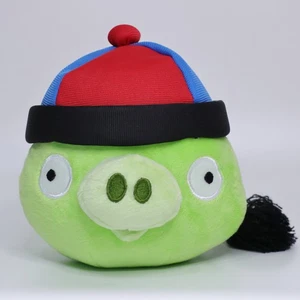 SAMPLE Angry Birds Moon Festival Pony Tail Pig Plush | 6" 2011 CWT Collection - Picture 1 of 8