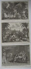 Begr&#228;bniszeremonien der Inder Indien 3 Kupferstiche Bernard Picart 1789