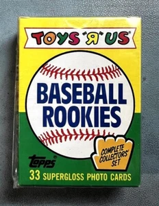1989 TOYS-R-US BASEBALL ROOKIES (NM/M) COMPLETE 33-CARD FACTORY SET by TOPPS * - Afbeelding 1 van 2