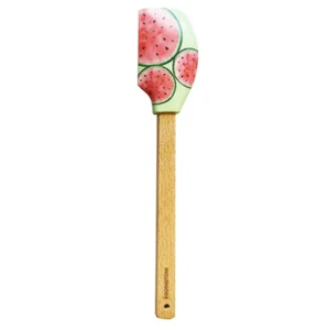 Stow Green Warermelon Spatula - Silicone & Beechwood Kitchen Utensil - 32cm - Picture 1 of 1
