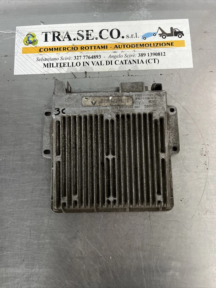 7700111151 CENTRALINA MOTORE / 21651136-6 / 4107018 PER RENAULT CLIO I FASE I+II - Immagine 1 di 4