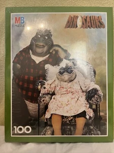 Milton Bradley Disney Dinosaurs TV Show Puzzle  Vintage MB Ethyl Phillips Earl - Foto 1 di 2