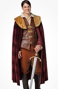 Once Upon A Time Prince Charming Adult Men's Costume Brown Vest Rasta Imposta