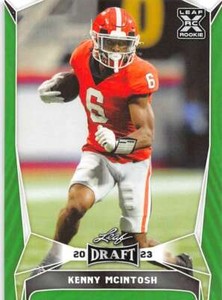2023 Leaf Draft GREEN Football Trading Cards Pick From List Base - Auto H