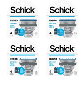Schick Hydro 5 Blades Razor Refills, Dry Skin, 16 Cartridges - NEW LOOK - Picture 1 of 1