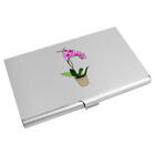 'Potted Orchid' Business Card Holder / Credit Card Wallet (CH00021055)