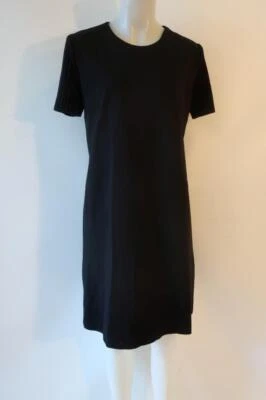 Vestido recto mujer azul Les Copains negro acanalado manga corta 48 EE. UU./XL Foto 1 de 4