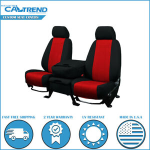 CalTrend Red Neosupreme Front  Seat Covers for 2005-2010 Nissan