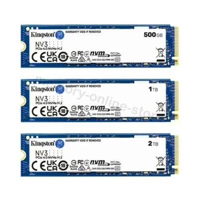 Kingston NV3 500GB 1TB 2TB M.2 2280 PCIe 4.0 x4 NVMe Internal Solid State Drive - Image 1 of 4