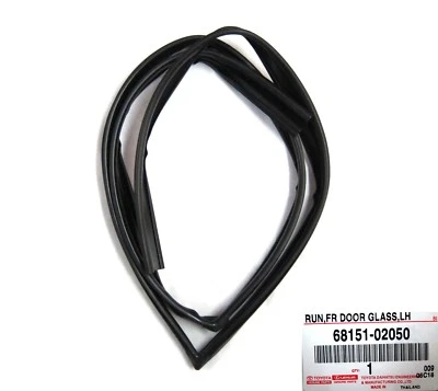 Canal de vidrio izquierdo puerta delantera izquierda original OEM funcionamiento para Toyota Corolla 2000-2007 01 Foto 1 de 4