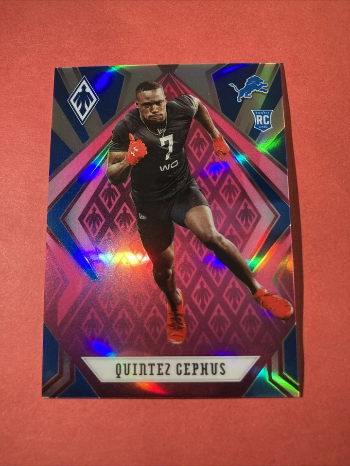 2020 Panini Phoenix Rookie Pink /199 - Quintez Cephus RC #175 - PLUS MORE - Image 1 of 4