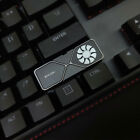 Zrób to sam Keycap RTX3080 Wentylator Obrotowy Metalowa nasadka na klucze do klawiatury do gier Prawa zmiana
