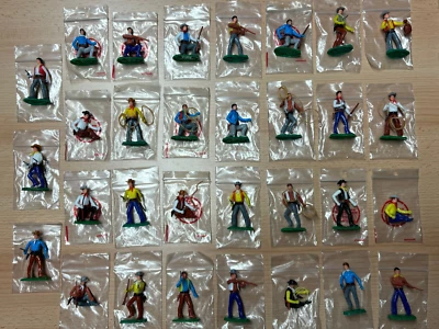 Elastolin Hausser plug figures Cowboys many poses/colors to choose from original packaging TOP! - Image 1 of 4