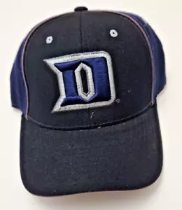 Duke Blue Devils NCAA Zephyr Gray/Navy Fitted Hat 7 - Picture 1 of 4
