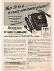 1960 All-Channel Rembrandt TV Ghost Eliminator Vintage Print Ad
