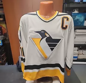 1992 CCM Air Knit PITTSBURGH PENGUINS RON FRANCIS Authentic Jersey L Hockey 🏒 - Bild 1 von 6