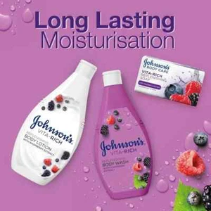 Johnson's Body Wash - Vita-Rich, Replenishing Raspberry Extract 400ml free shi - Picture 1 of 6