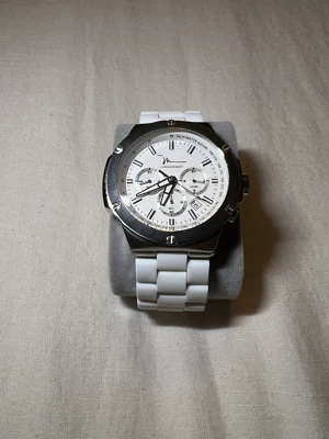 White Marc Anthony Men's Chronograph Watch White Silicon - FMDMA133 - Image 1 of 4