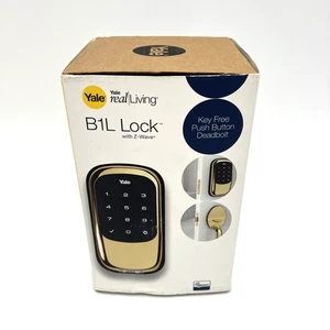 Yale B1L Lock with Z-Wave polished brass gold YRD110-ZW-605 - Picture 1 of 10