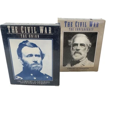 The Civil War "The Union" &"The Confederacy" Library Of Congress Knowledge Cards - Image 1 of 4