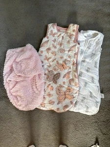 0-6 months Sleep Sack Bundle - Aden and Anois, Piper And Posie 2.5 Tog + Swaddle - Picture 1 of 10