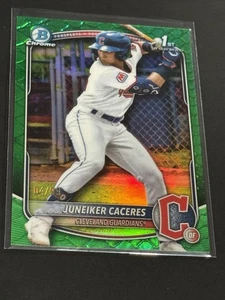 Refractor reptiliano verde Bowman Chrome Juneiker Cáceres 1st Bowman 2025/99 - Imagen 1 de 3