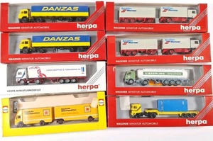 8x HERPA Konvolut Speditionen LKW Auflieger 1:87 DMS Danzas Wormser   - Picture 1 of 6